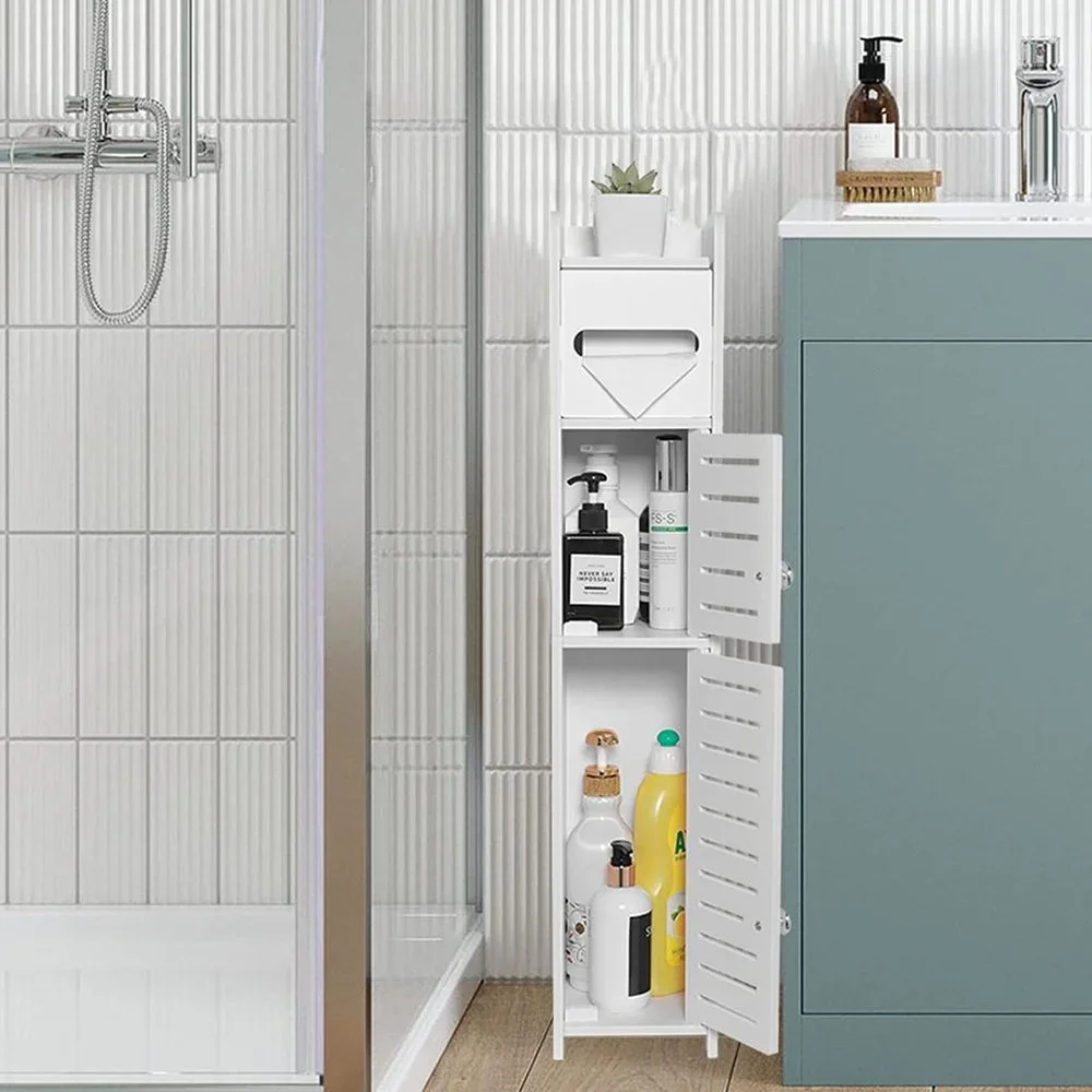 Small Bathroom Storage Cabinet for Small Spaces, Over The Toilet Storage Cabinet